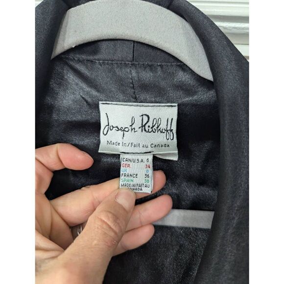 Joseph Ribkoff Shrug Jacket women's 6 black embroidery wedding guest festive - Picture 3 of 4